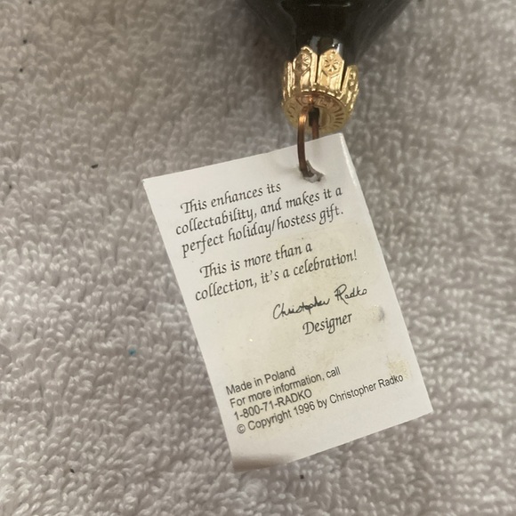 Christopher Radko Vintage 1998 NOS Green Elf spiral ornament Halloween #98-060-8 - Picture 8 of 9